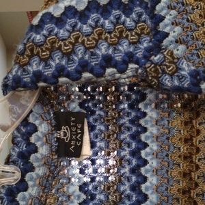 Anxiety cafe knit button up top